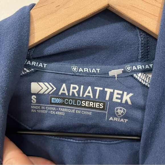 Ariat Women's Carlsbad Hoodie ARIAT TEK Size Small cold series indigo fade - Picture 9 of 12